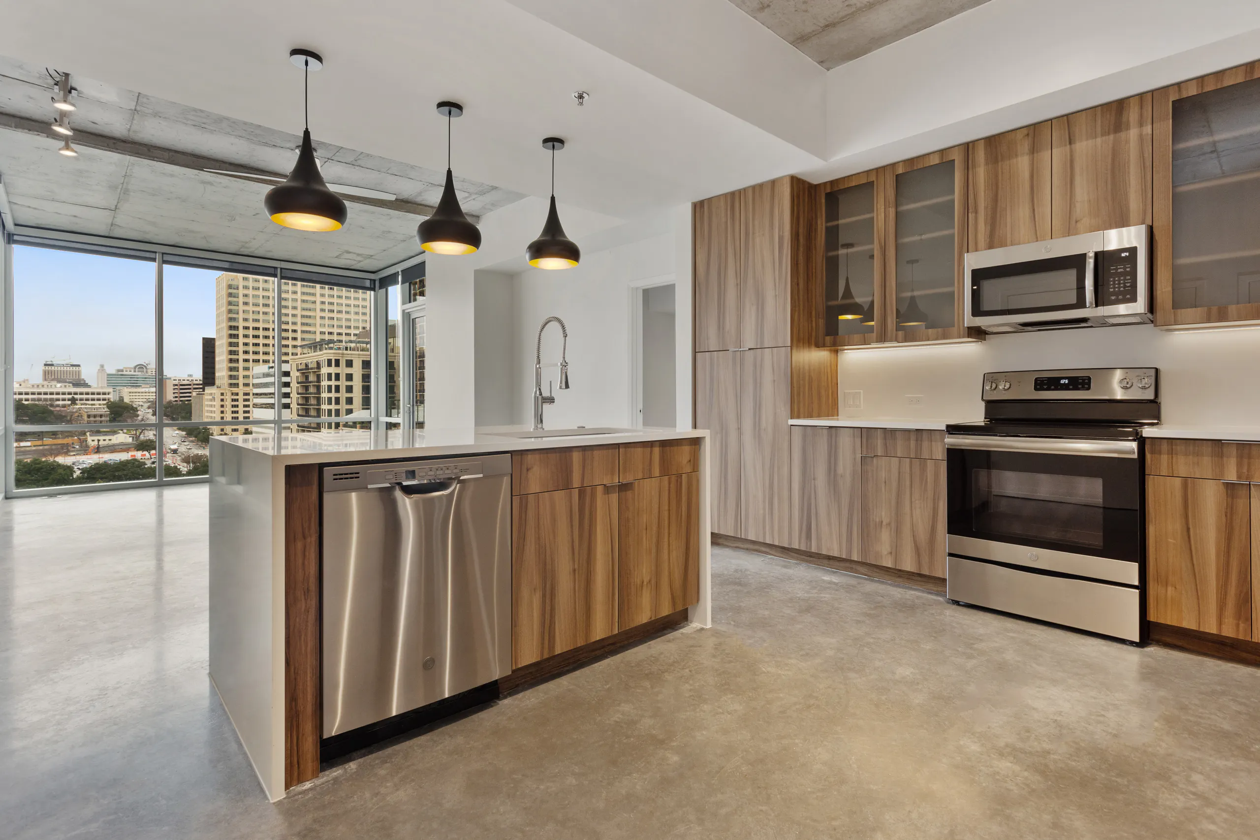AMLI on 2ND kitchen interior - Austin, TX