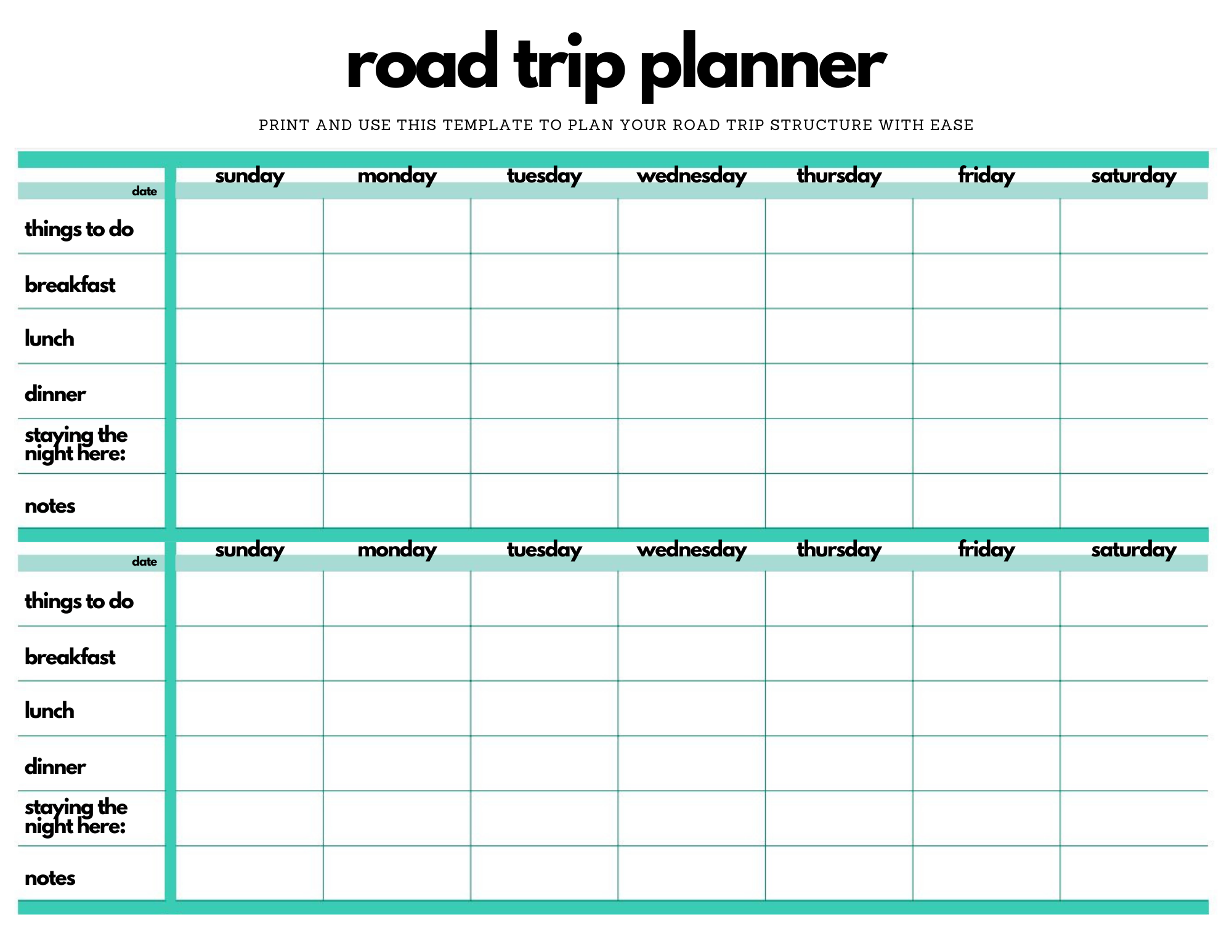 road trip travel planner free