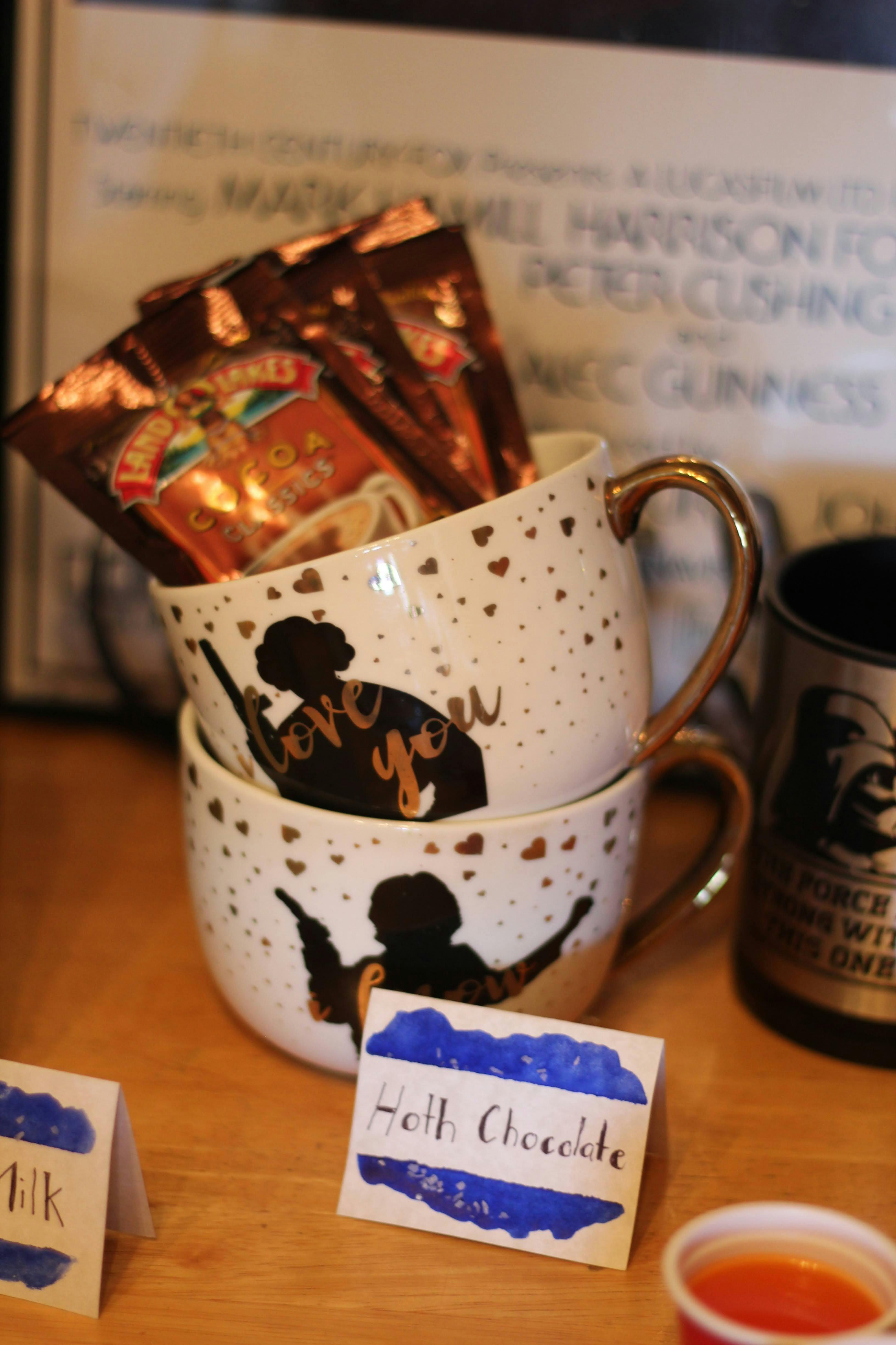 Star Wars Ceramic Goblets with Hot Cocoa Mix