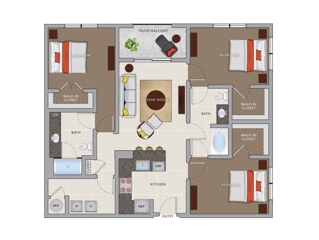 1 & 2 BR Apartments in Doral FL AMLI 8800
