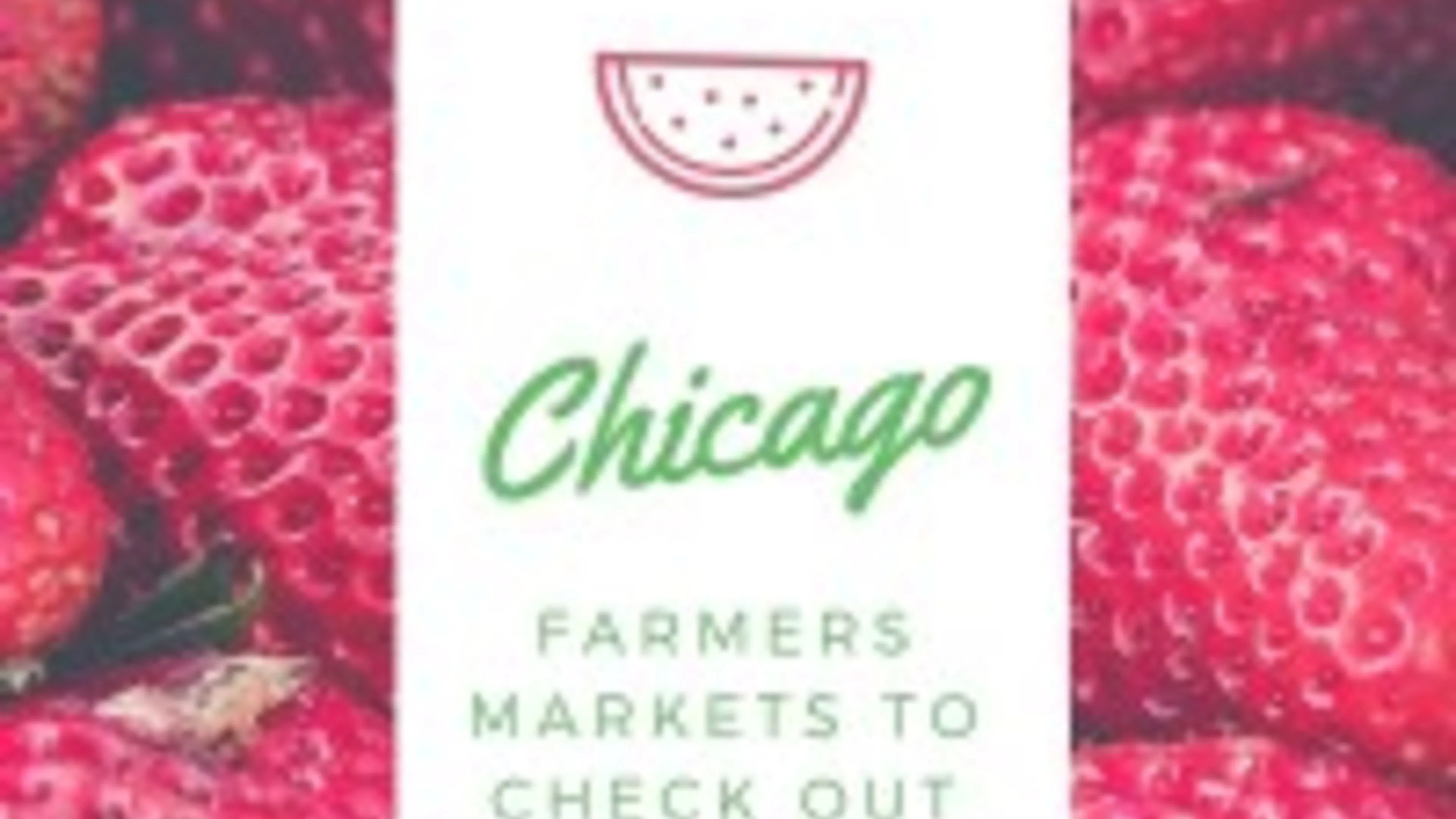 Chicago Farmers Markets to Check Out