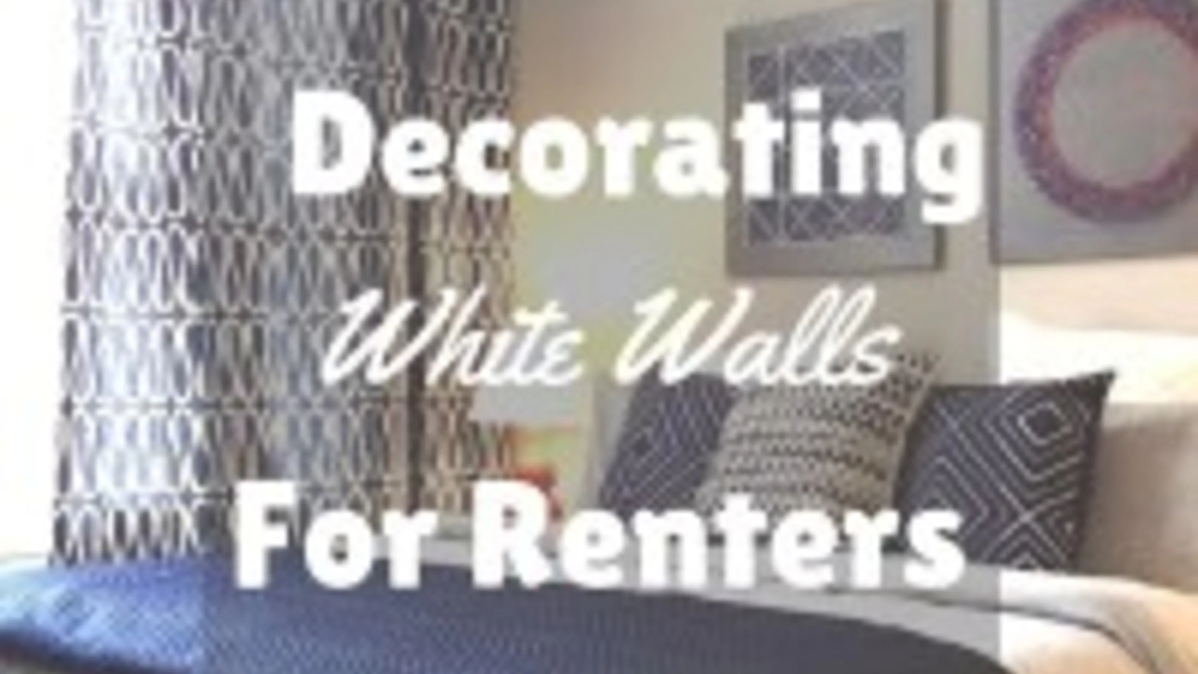 Decorating White Walls for Renters