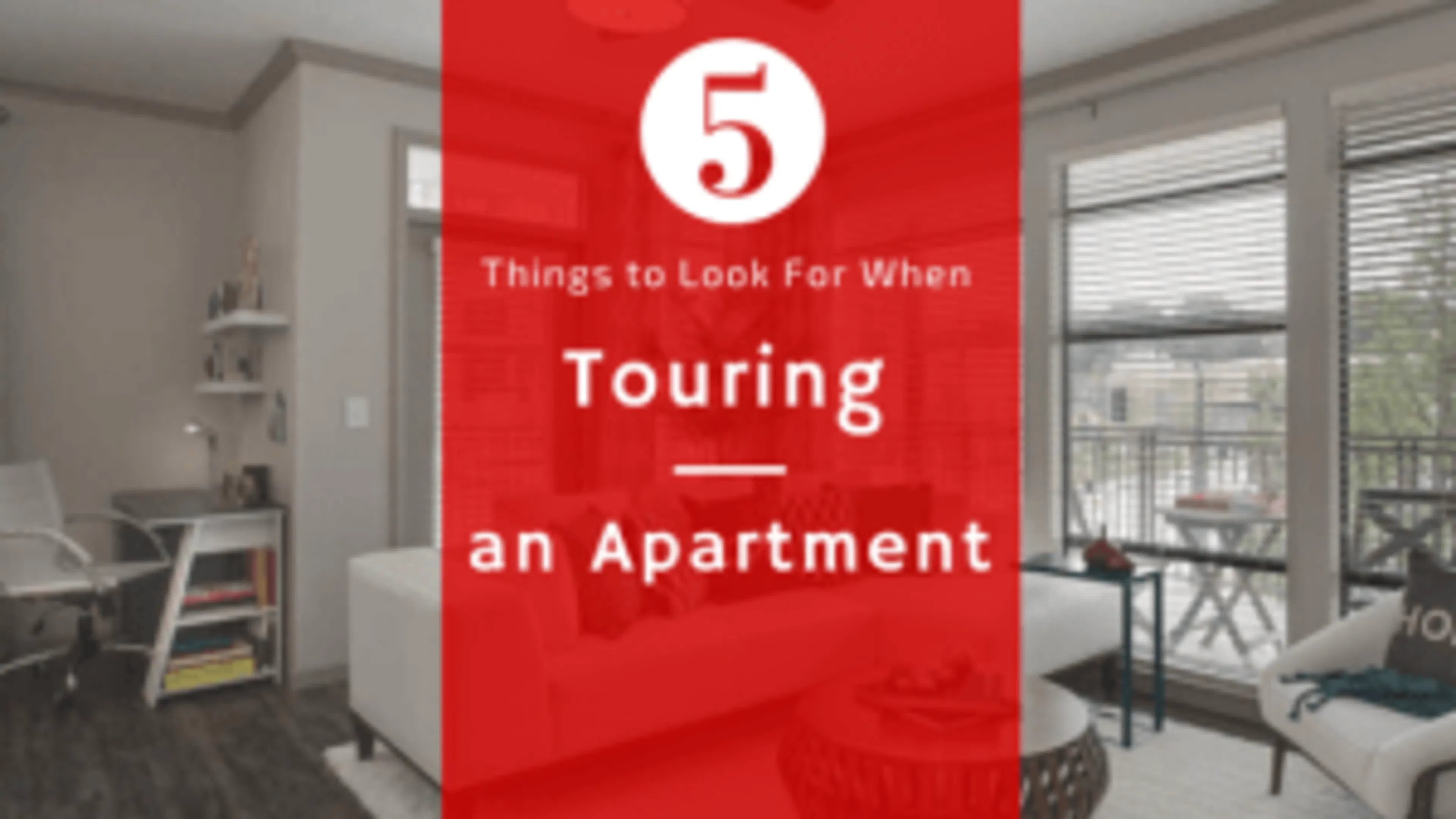 Five Things to Look For When Touring an Apartment