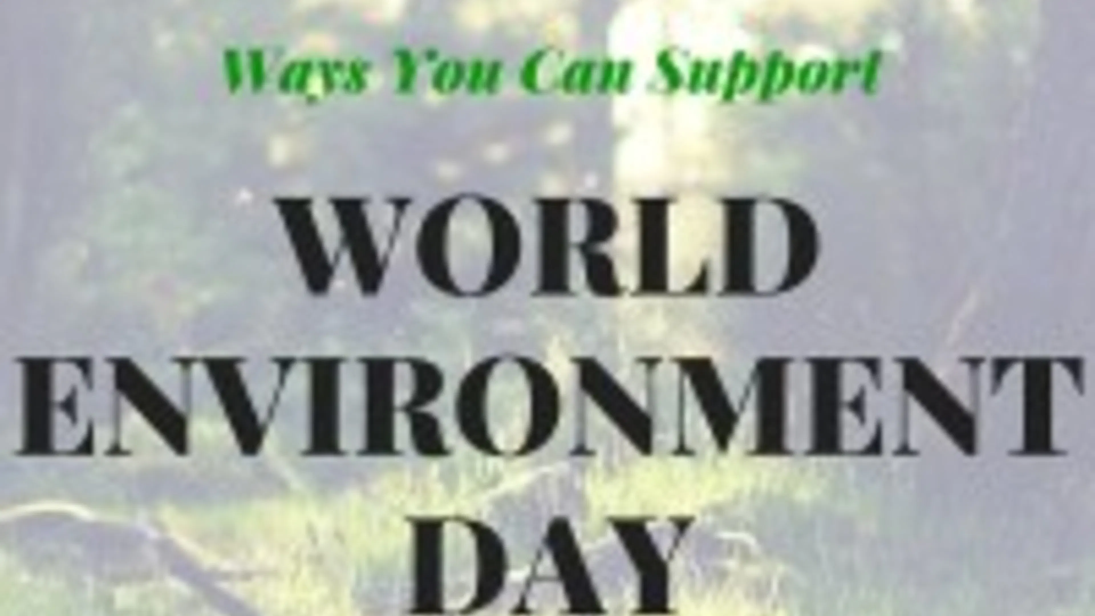 Ways You Can Support World Environment Day