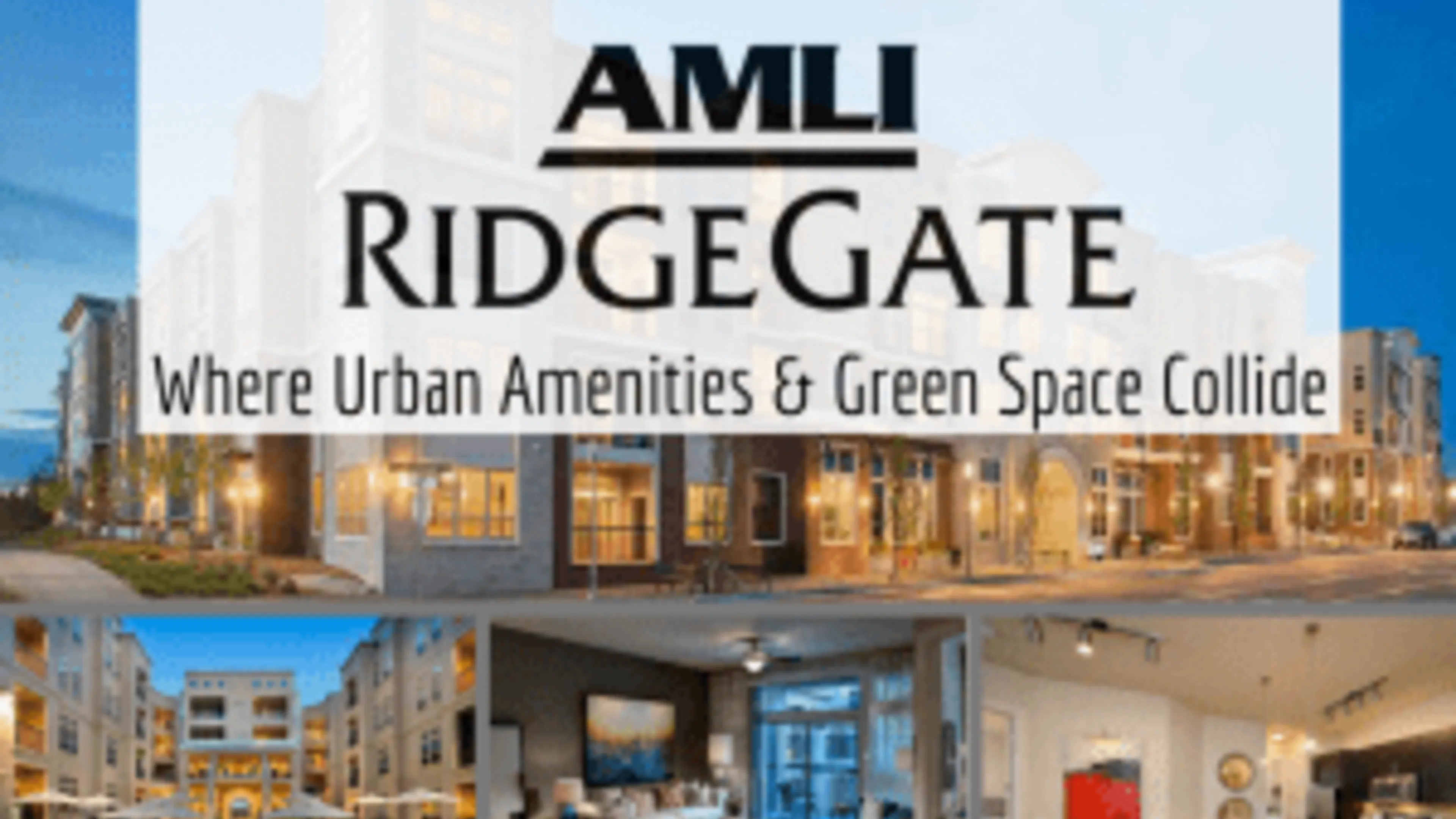 AMLI Ridgegate, Where Urbane Amenities and Green Space Collide