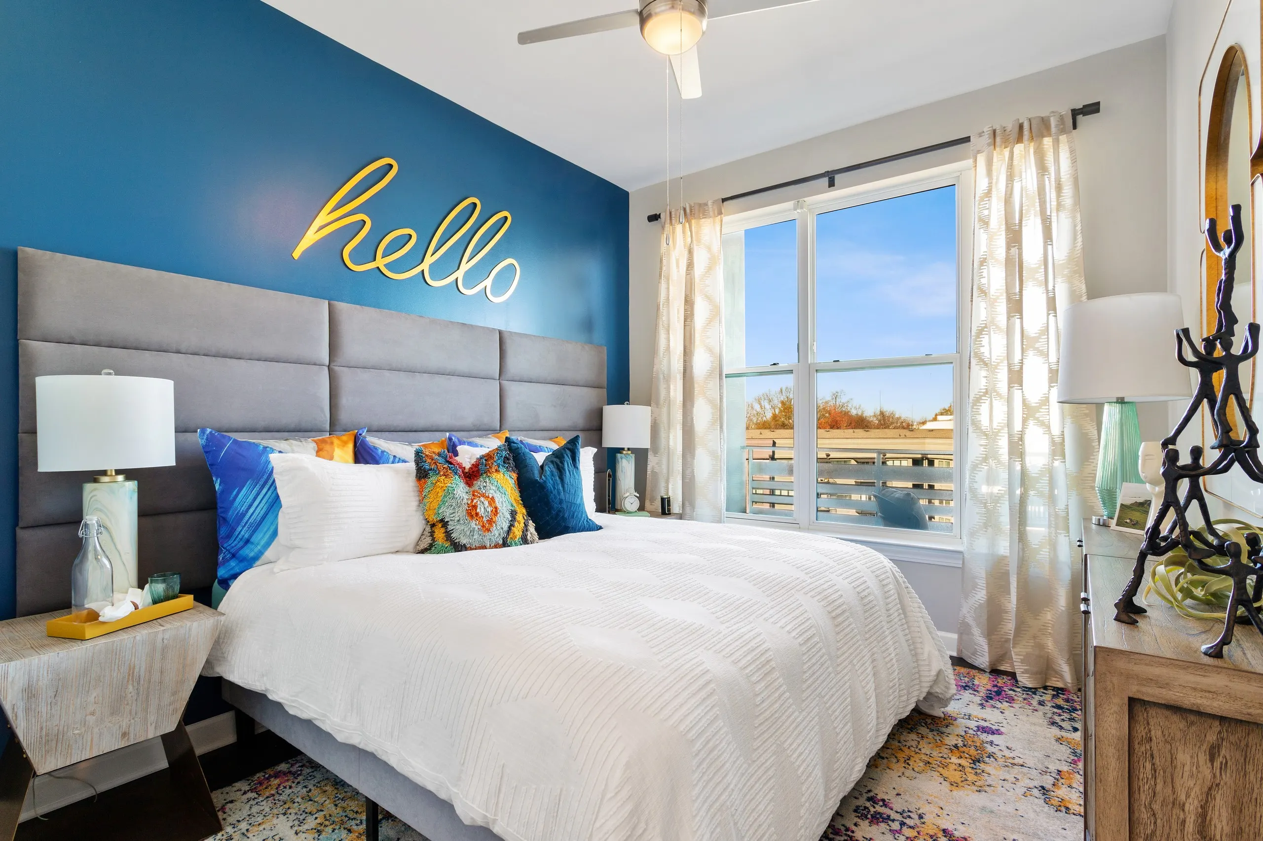 AMLI Westside apartment bedroom interior - Atlanta, GA