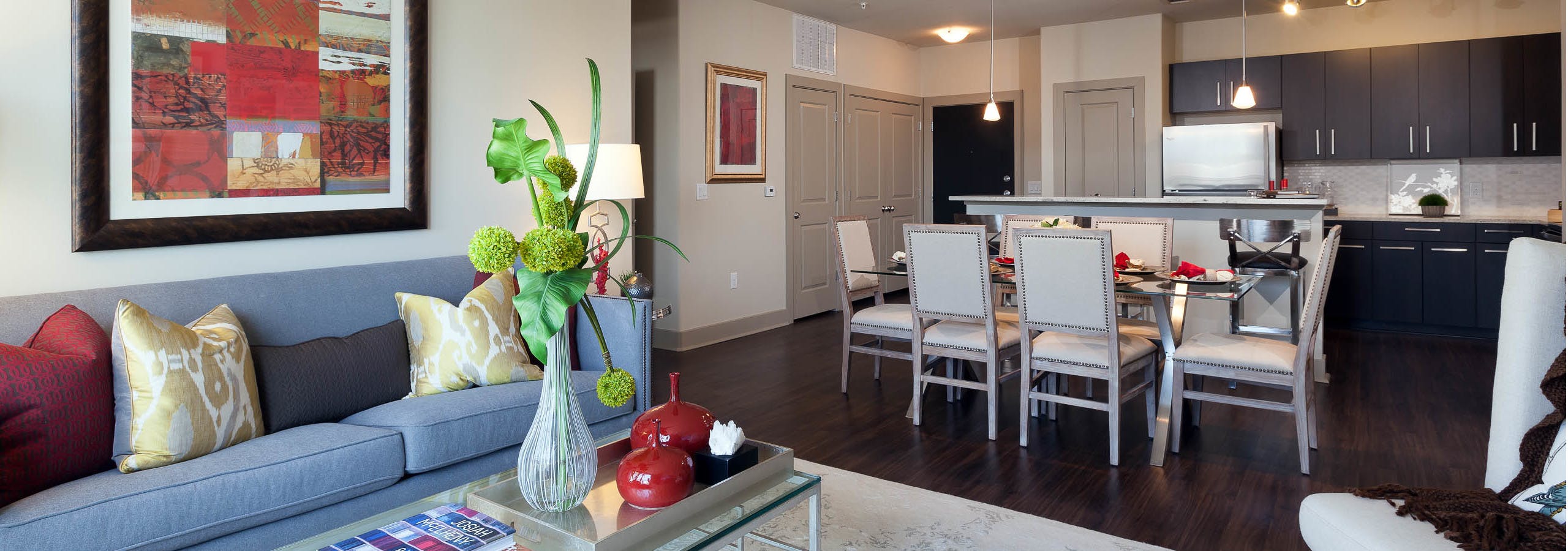 Living room & kitchen