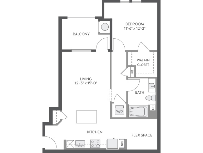 AMLI Camarillo A4 floor plan image - Camarillo, CA