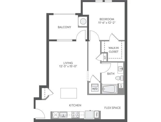 AMLI Camarillo A4 floor plan image - Camarillo, CA