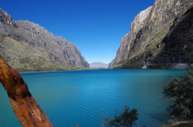 Lake Llanganuco in Peru