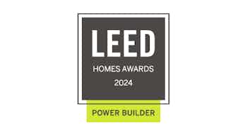 USGBC 2024 LEED Homes Awards Power Builder (also awarded in 2016-23)