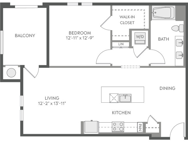 AMLI Camarillo A4c floor plan image - Camarillo, CA