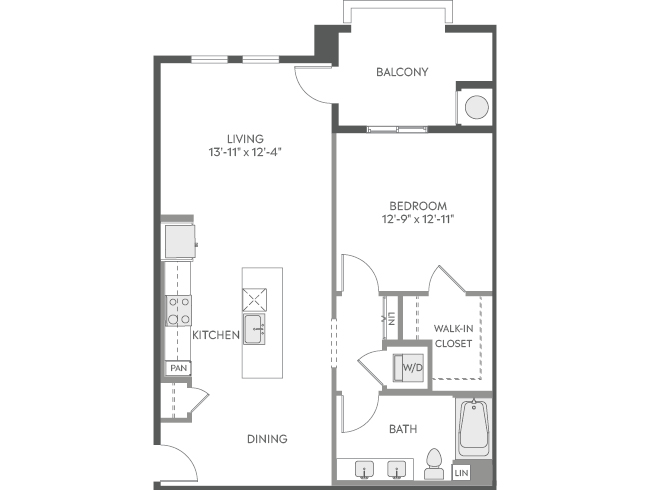 AMLI Camarillo A4b floor plan image - Camarillo, CA
