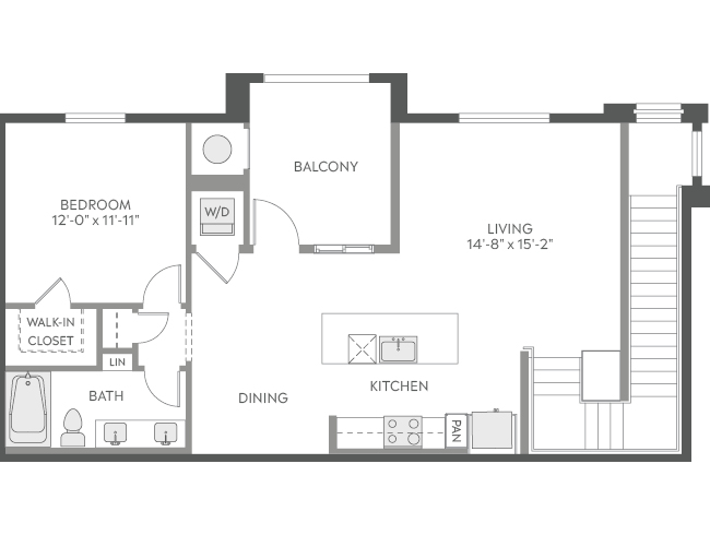 AMLI Camarillo A4d floor plan image - Camarillo, CA
