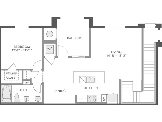 AMLI Camarillo A4d floor plan image - Camarillo, CA