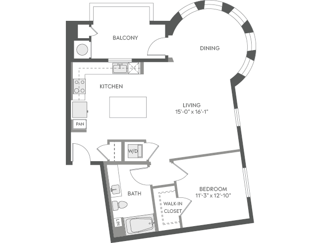 AMLI Camarillo A4a floor plan image - Camarillo, CA