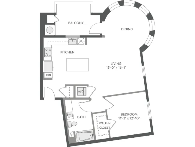 AMLI Camarillo A4a floor plan image - Camarillo, CA