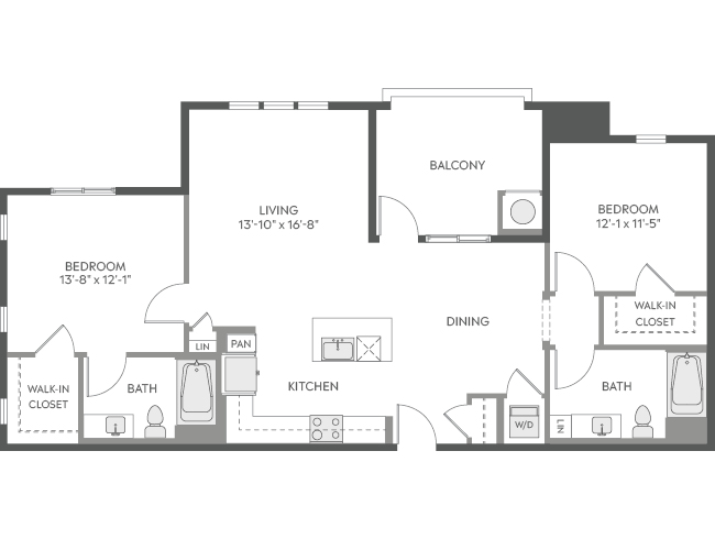 AMLI Camarillo C5 floor plan image - Camarillo, CA