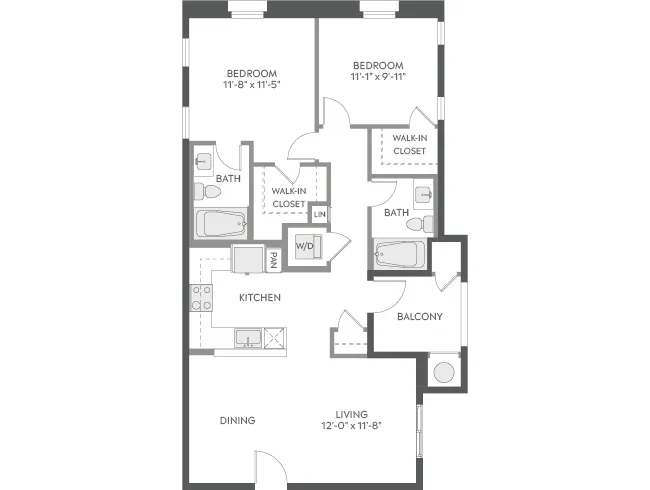 AMLI Camarillo C3 floor plan image - Camarillo, CA