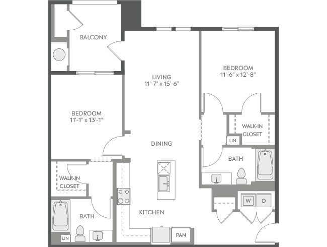 AMLI Camarillo C4e floor plan image - Camarillo, CA