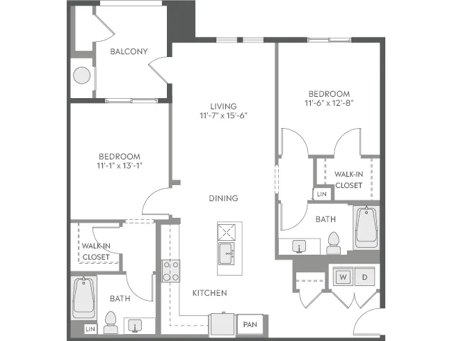 AMLI Camarillo C4e floor plan image - Camarillo, CA