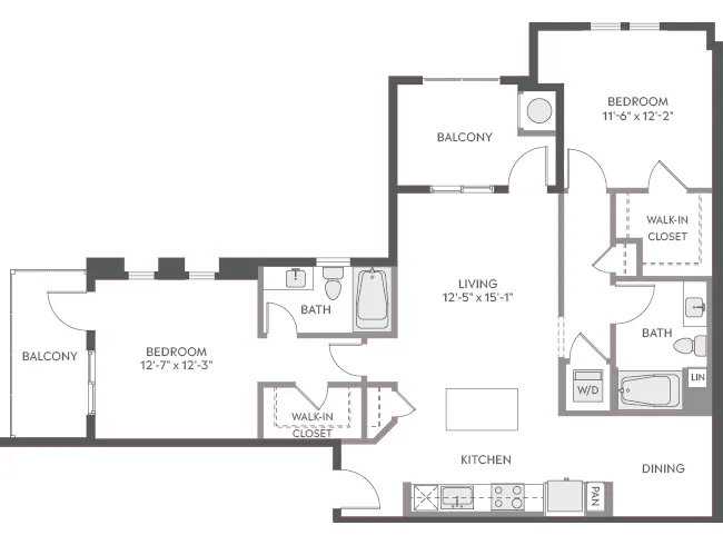 AMLI Camarillo C4c floor plan image - Camarillo, CA