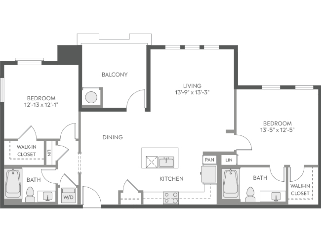 AMLI Camarillo C4b floor plan image - Camarillo, CA