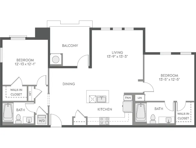 AMLI Camarillo C4b floor plan image - Camarillo, CA