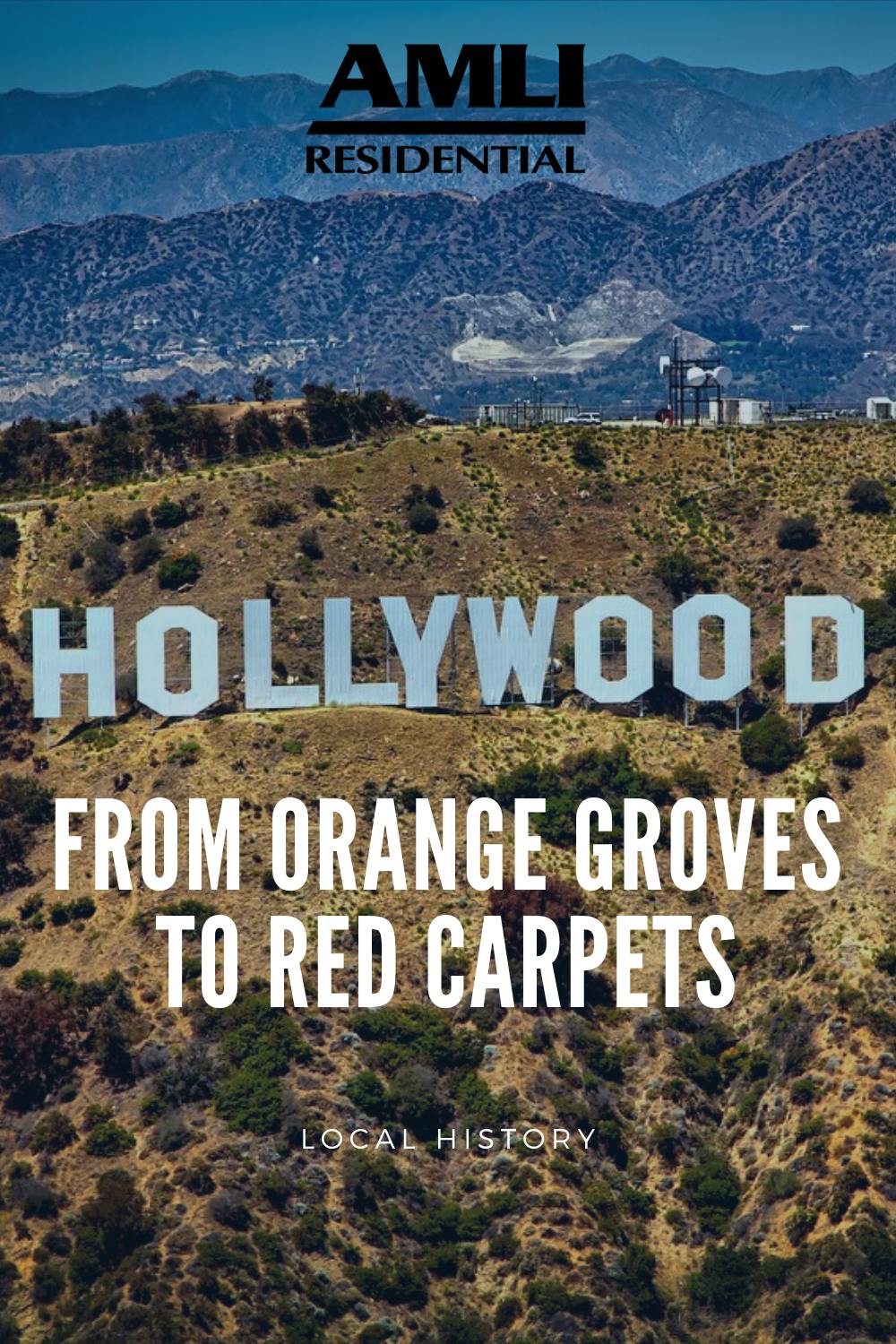 Hollywood history pinterest graphic