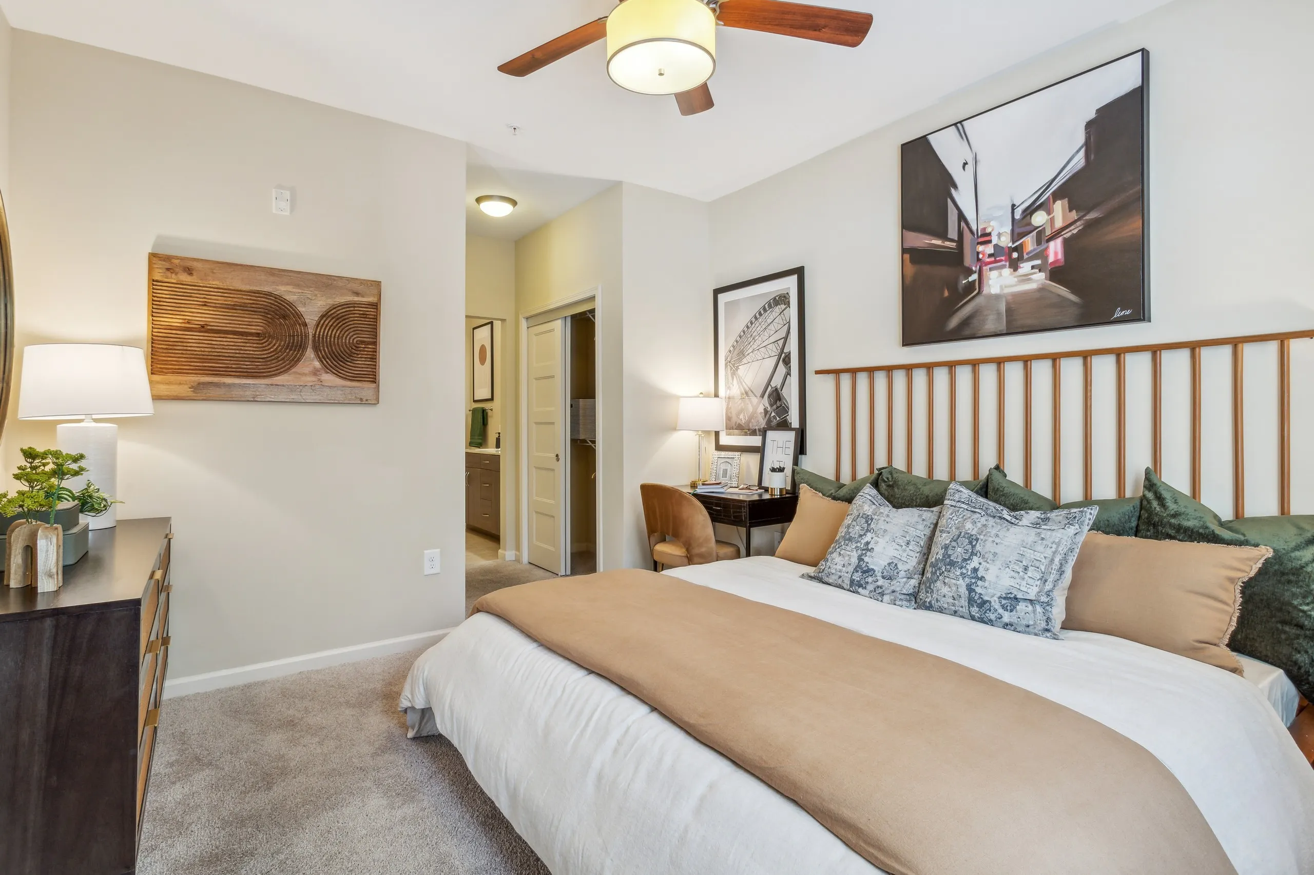 AMLI Ponce Park bedroom interior - Atlanta, GA