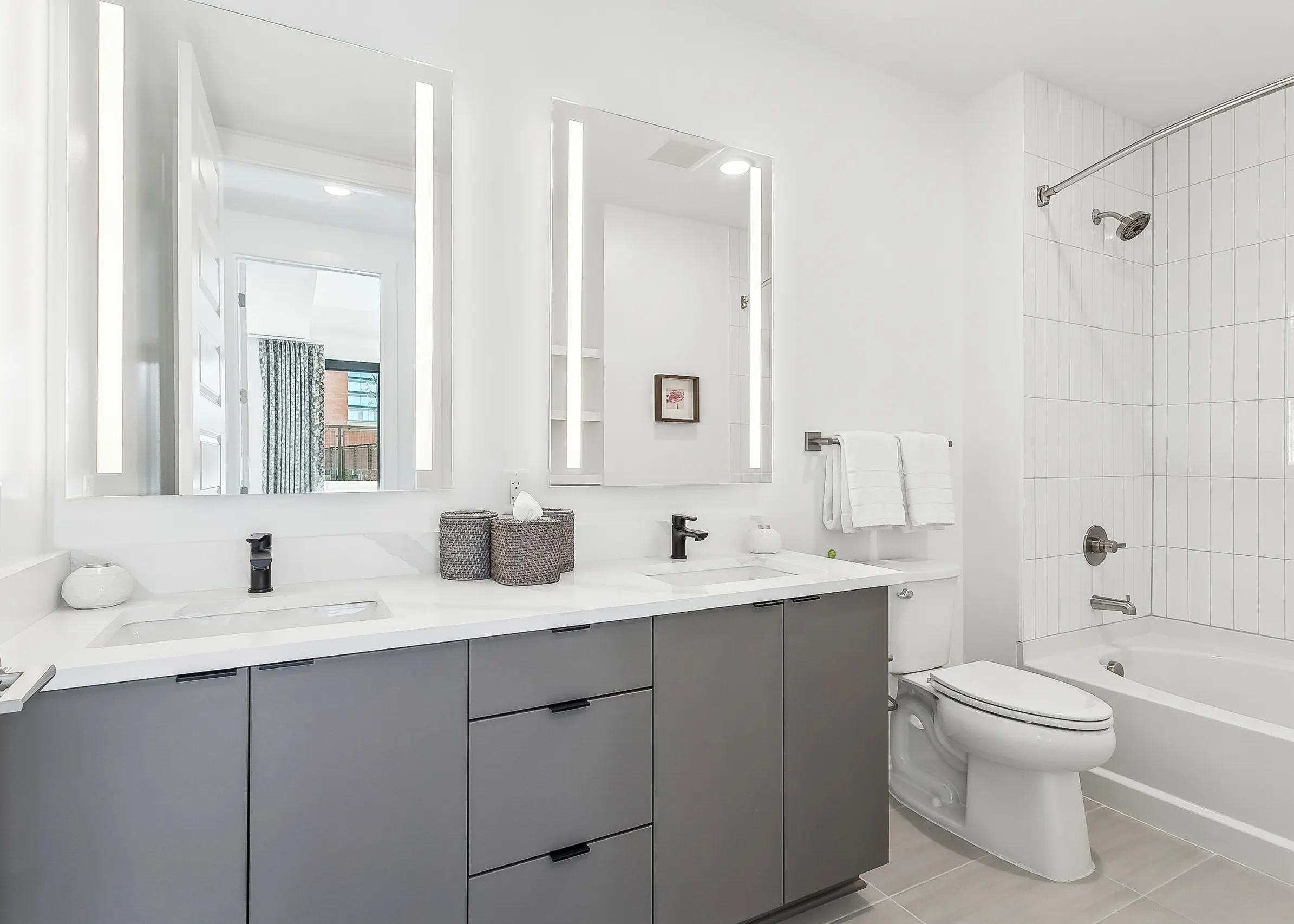 Double vanities and sinks