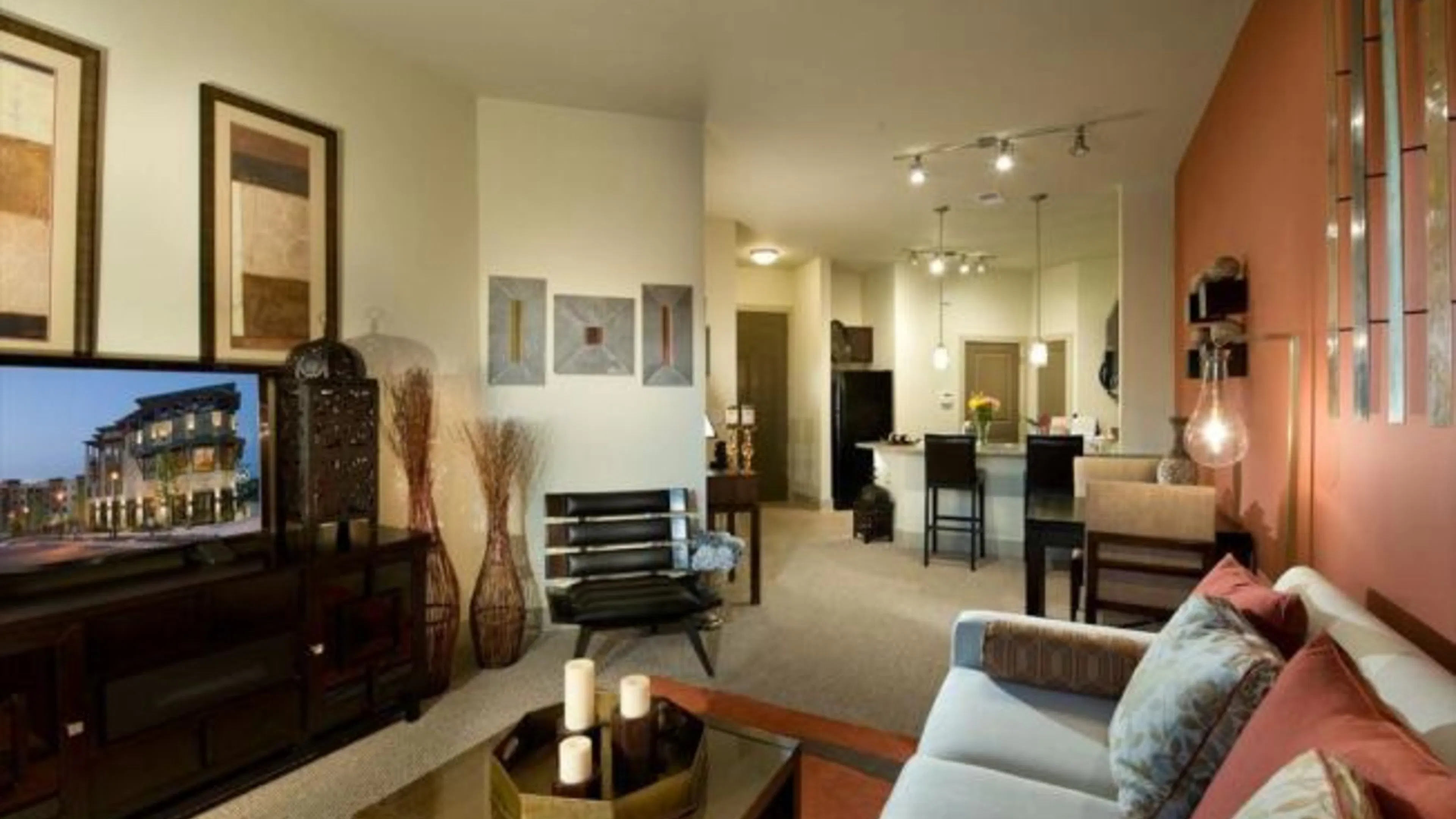 An AMLI Parkside apartment is a great place to host a small gathering.