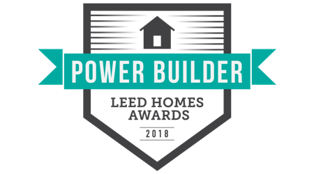 USGBC 2018 LEED Homes Power Builder (also awarded in 2015-17)