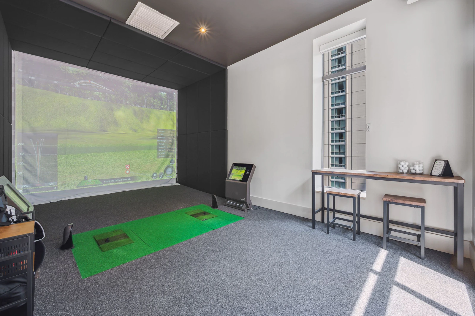 Golf simulator - official property photograph