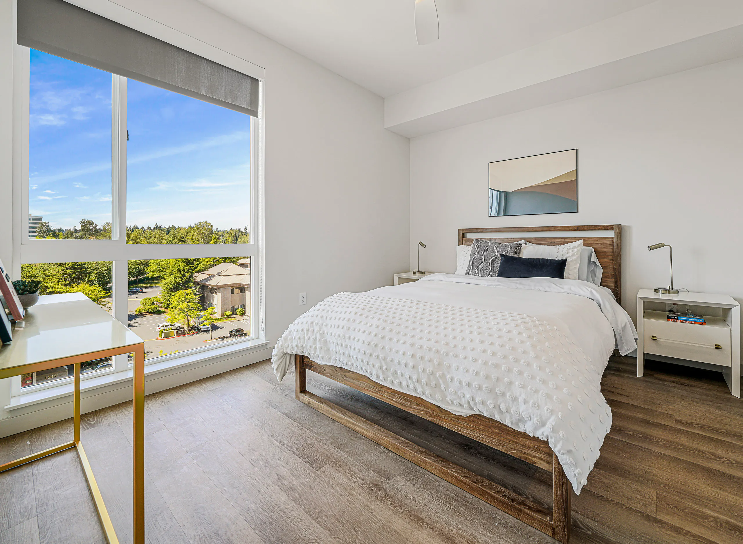 AMLI Spring District bedroom interior - Bellevue, WA