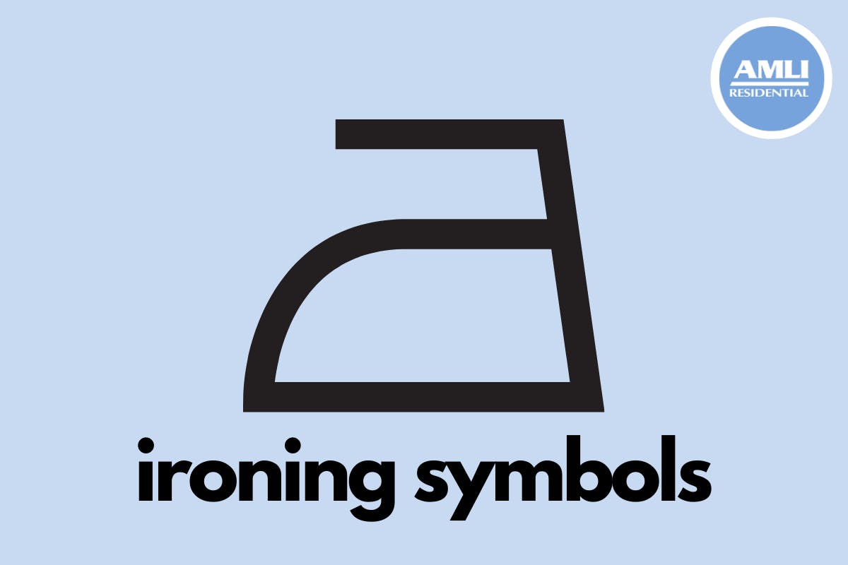 graphic saying ironing symbols