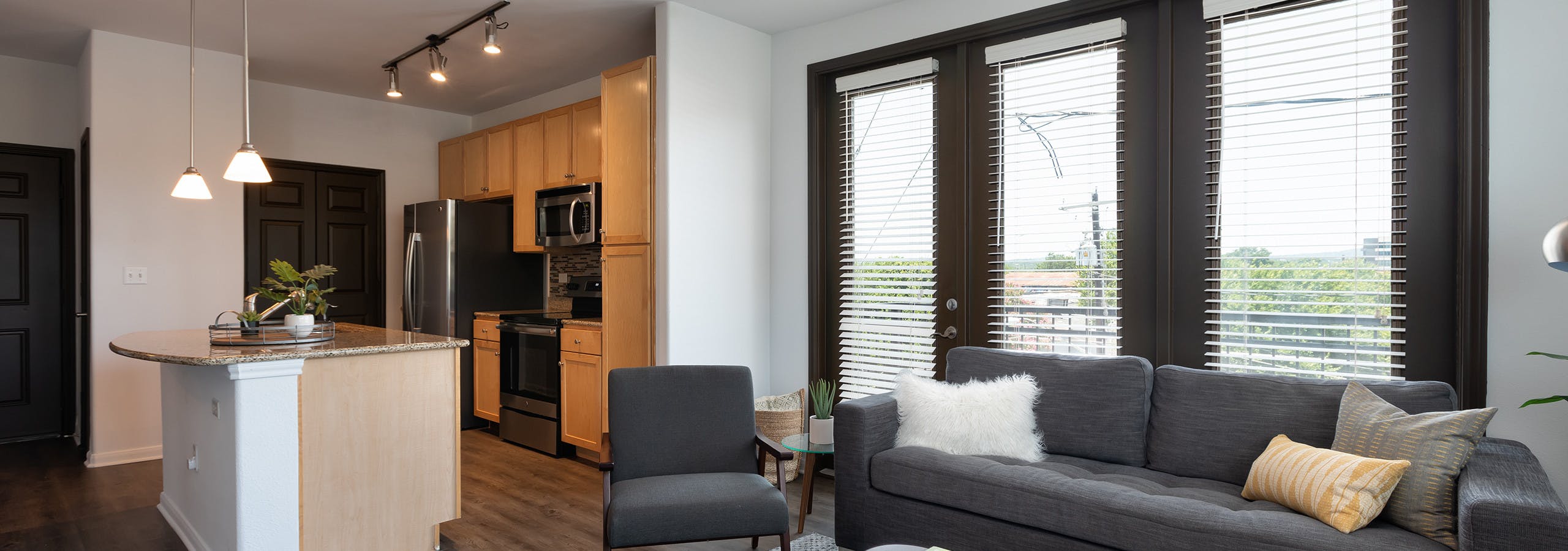 Living room & kitchen