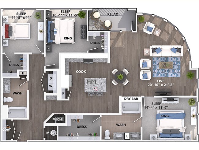 1, 2 & 3 BR Littleton Apartments | AMLI Littleton Village