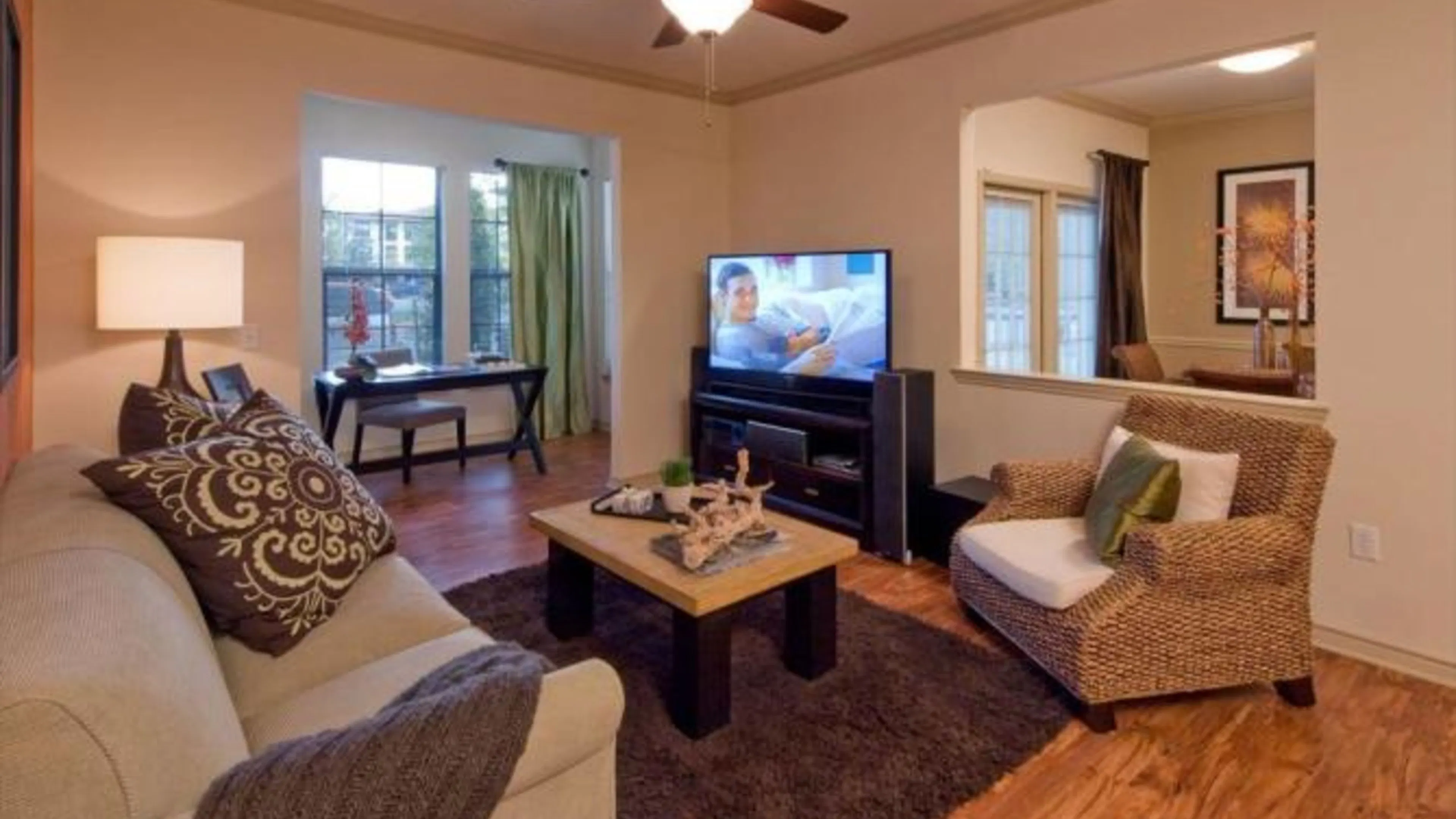 AMLI at La Villita luxury apartment living room