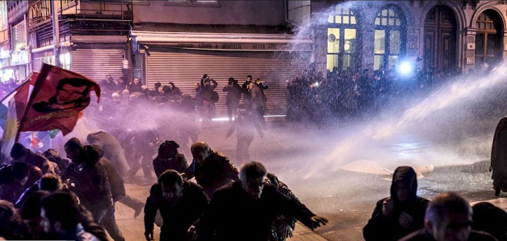 Manifestation dans les rues en Turquie