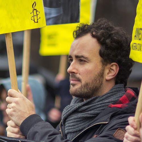 Manifestation pour la libération de Raif Badawi