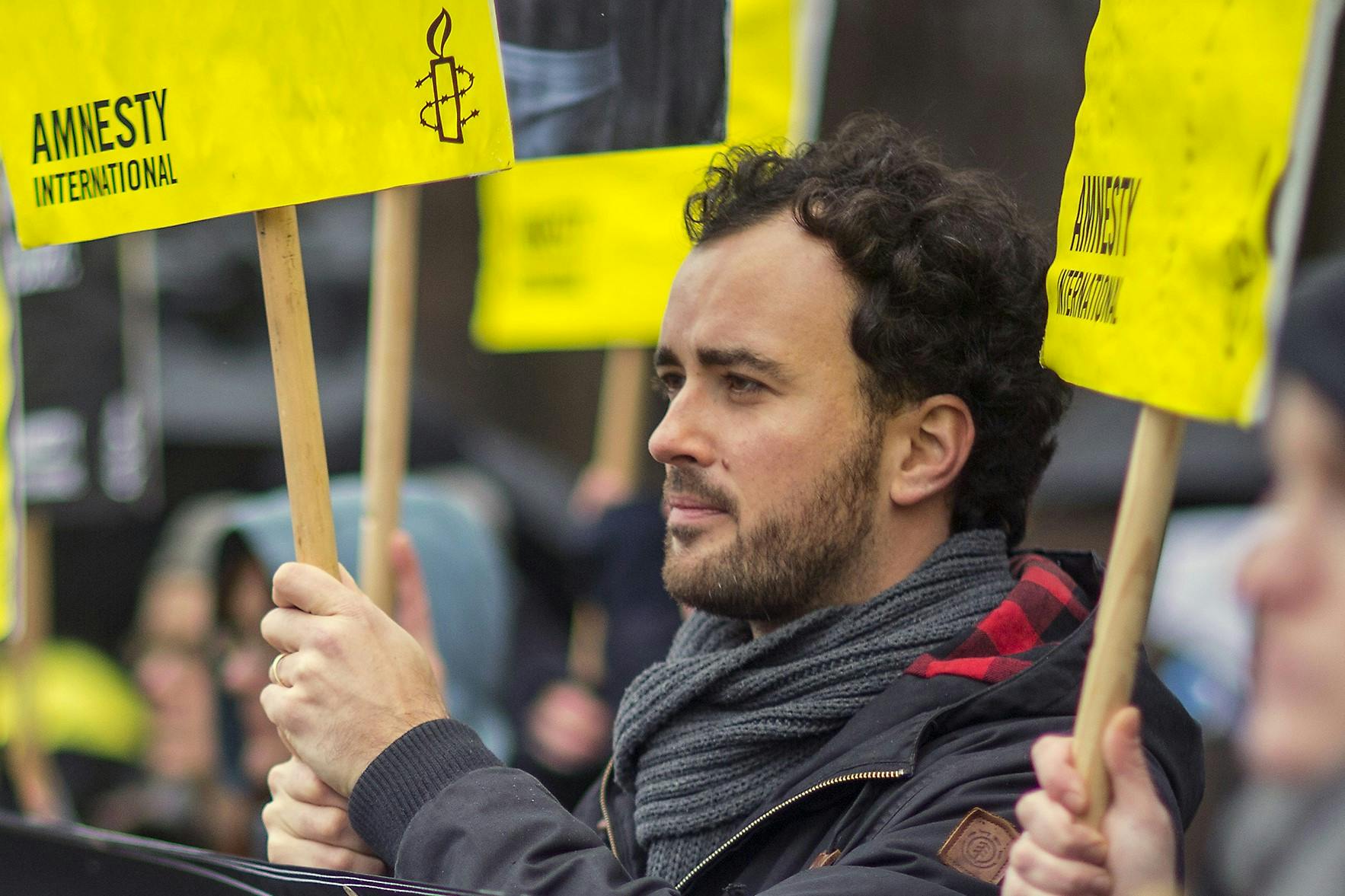 Manifestation pour la libération de Raif Badawi