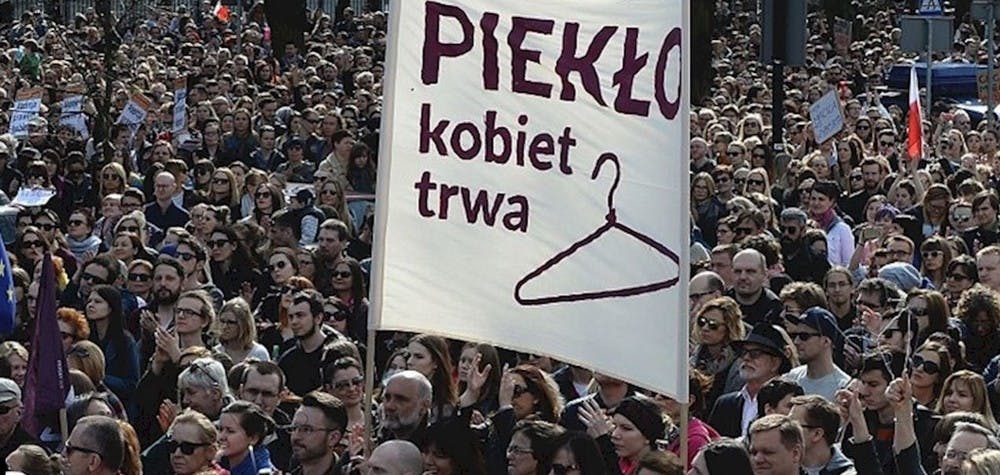 Manifestation pour les droits reproductifs - Varsovie le 18/09/2016