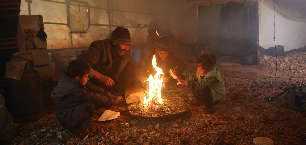 Un camp de réfugiés en Syrie