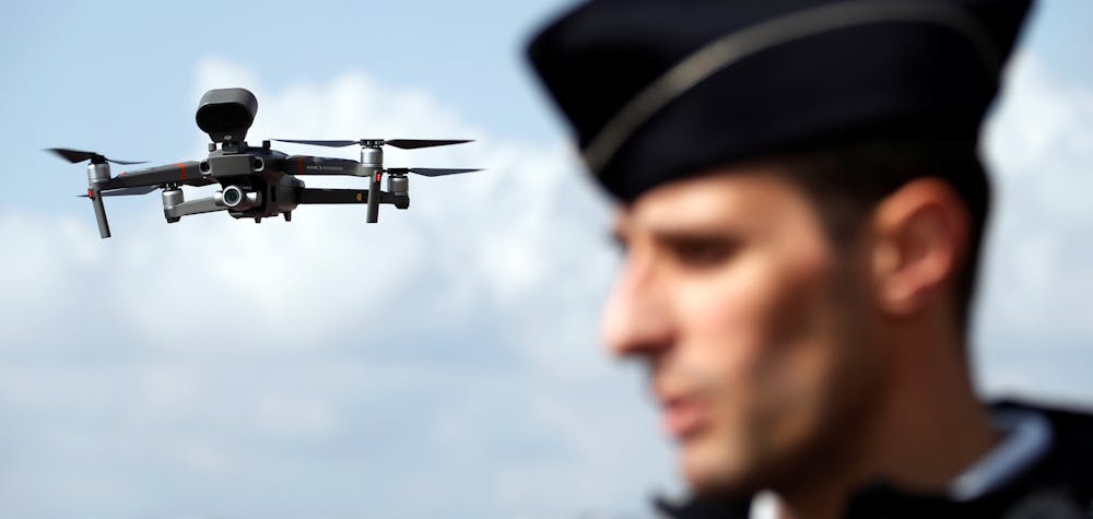 drone / police / Nice
