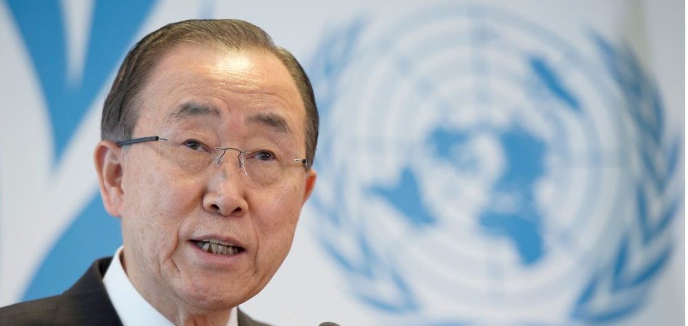 Secretary-General Ban Ki-moon Secrétaire général de l'ONU, réunion sur les réfugiés à Genève 30/03/2016