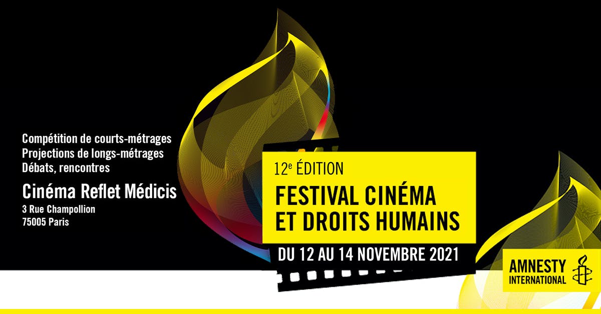 Affiche du Festival Cinéma et droits humains d'Amnesty International France 