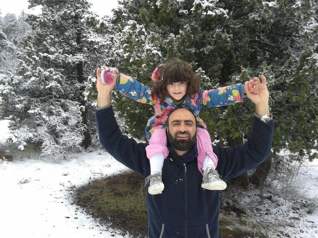 Ahmed H avec sa fille
