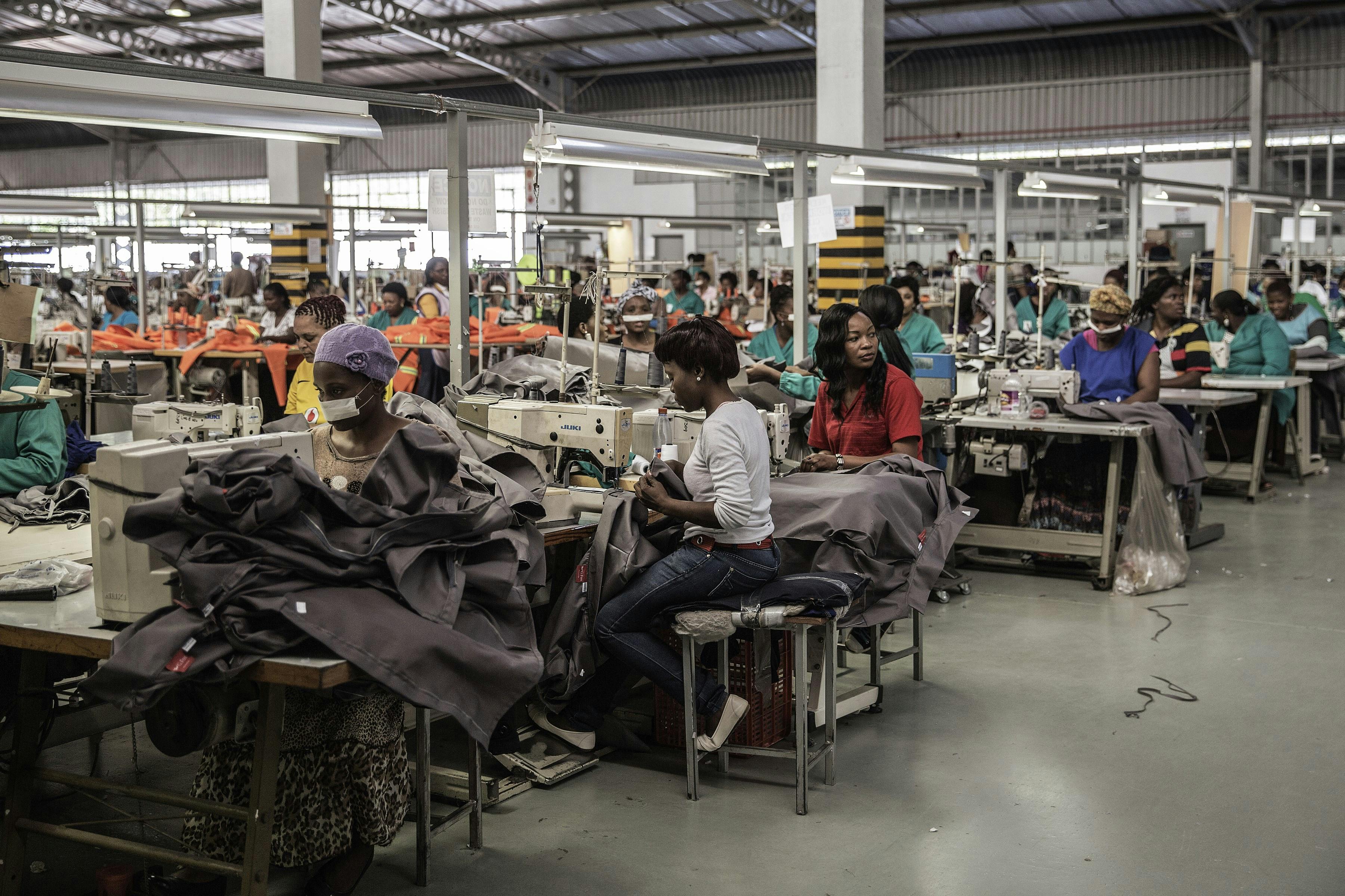 Une usine de textiles au Eswatini (ex-Swaziland), septembre 2015.