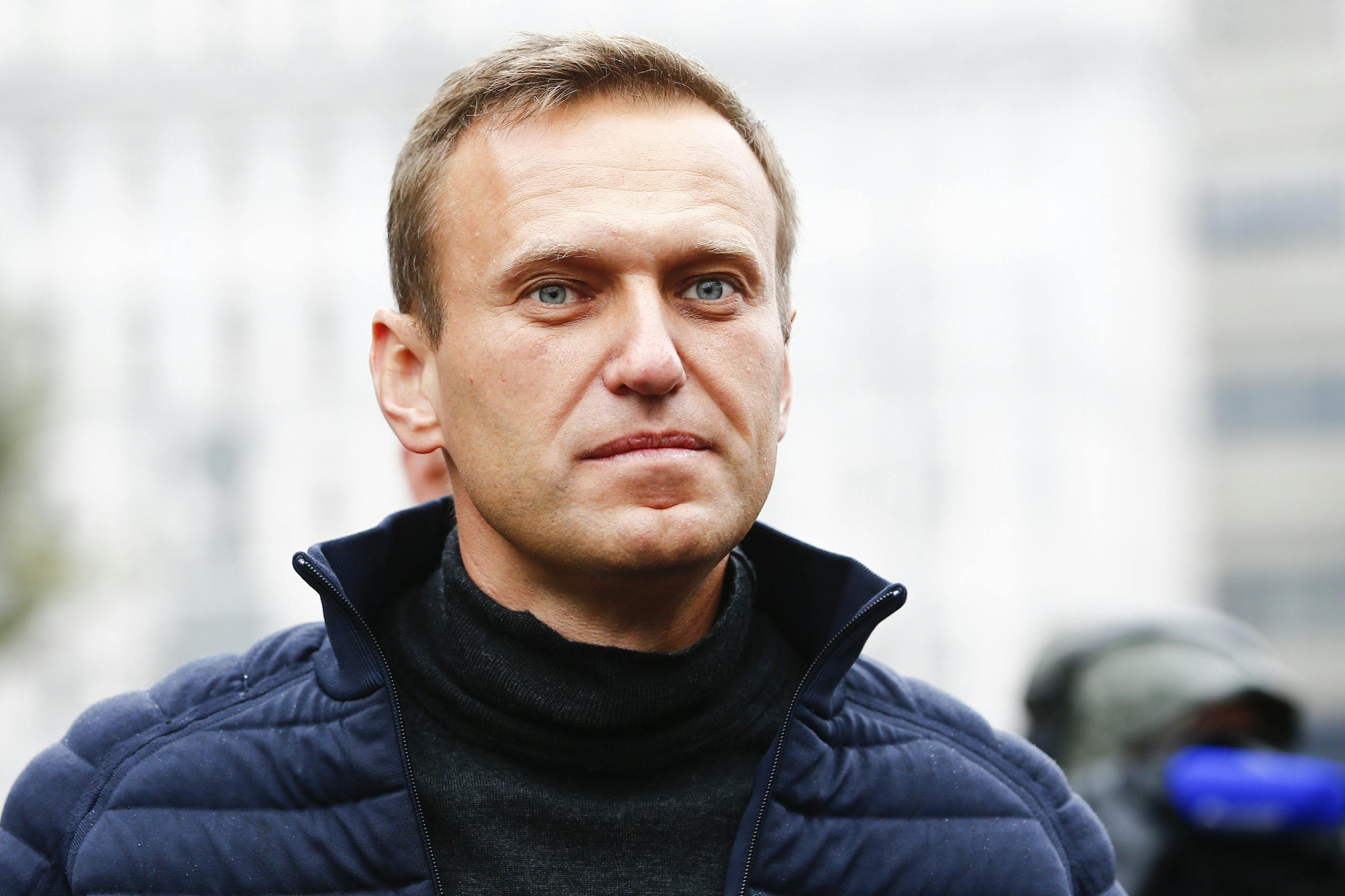 MOSCOW, RUSSIA - (ARCHIVE) : A file photo dated September 29, 2019 shows Russian opposition leader Alexei Navalny during a rally in support of political prisoners in Prospekt Sakharova Street in Moscow, Russia.  Alexei Navalny is unconscious in hospital after allegedly being poisoned according to his press secretary. Sefa Karacan / Anadolu Agency